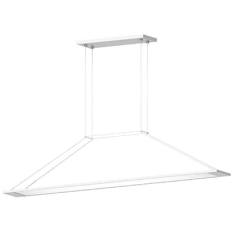 Image 1 Perfile™ 40" Wide Satin White LED Island Pendant Light