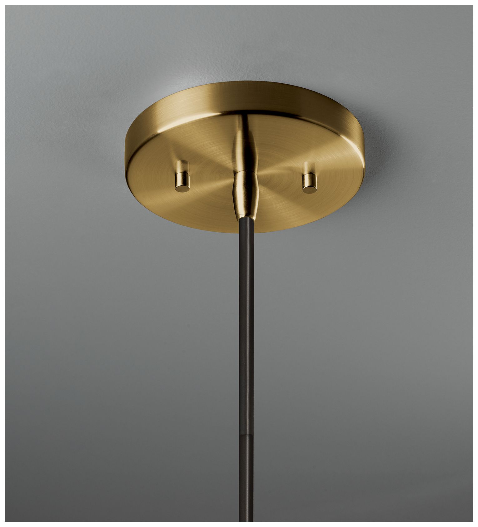 Image 3 Perforated Dish 12" Wide Bisque Pendant With Brass Black Cord more views