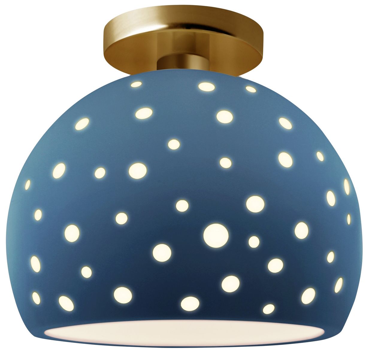 Perforated Globe 10" Wide Midnight Sky B