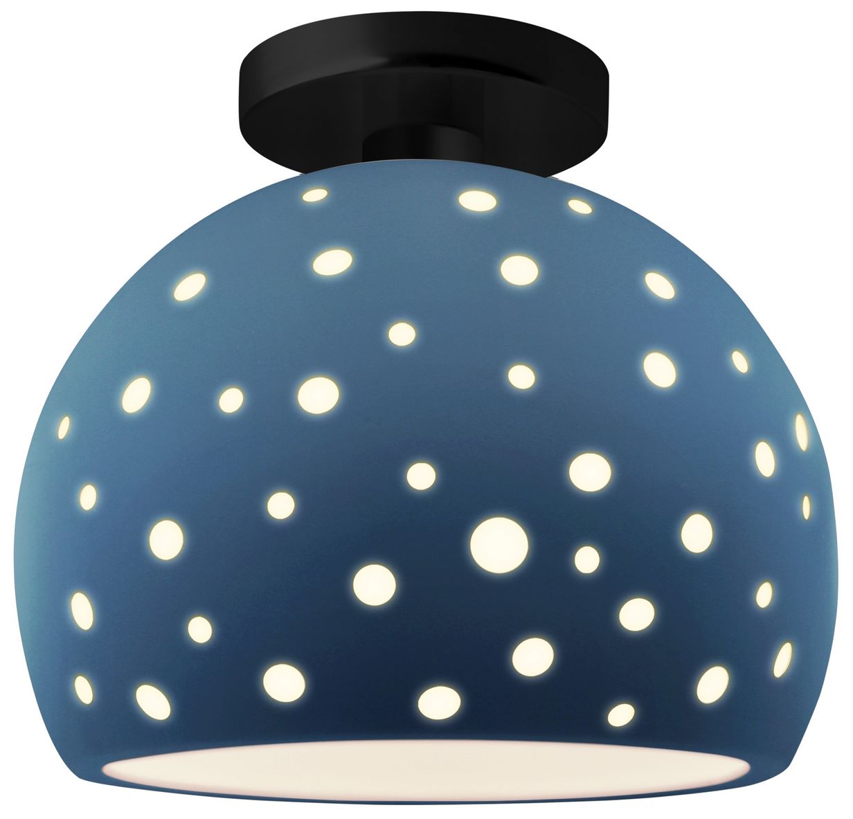 Perforated Globe 10" Wide Midnight Sky M