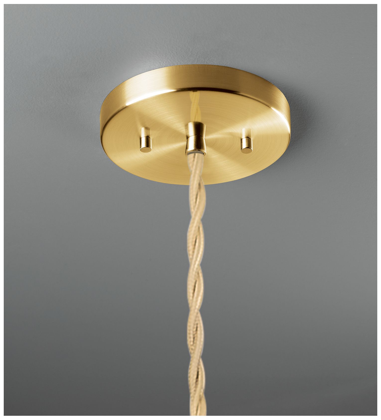 Image 3 Perforated Globe 12.25"W Gloss Grey, Antique Brass LED Pendant - Rigid Stem more views