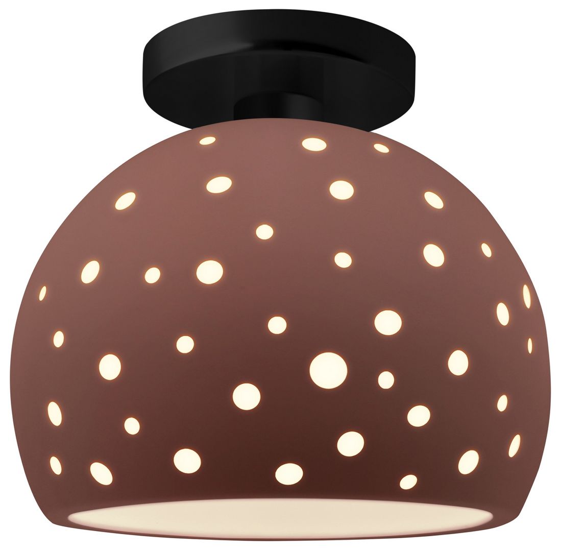 Perforated Globe 7" Wide Canyon Clay Mat