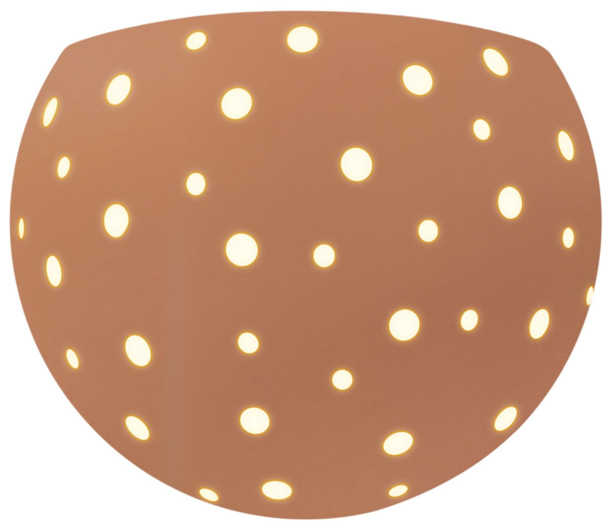 Image 3 Perforated Globe 8" High Adobe Wall Scon more views