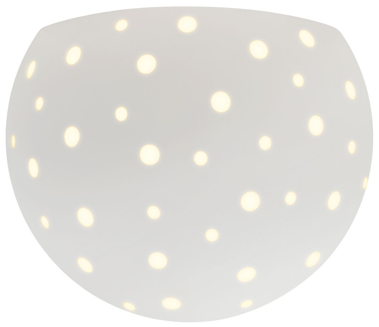 Image 3 Perforated Globe 8" High Bisque Wall Sco more views