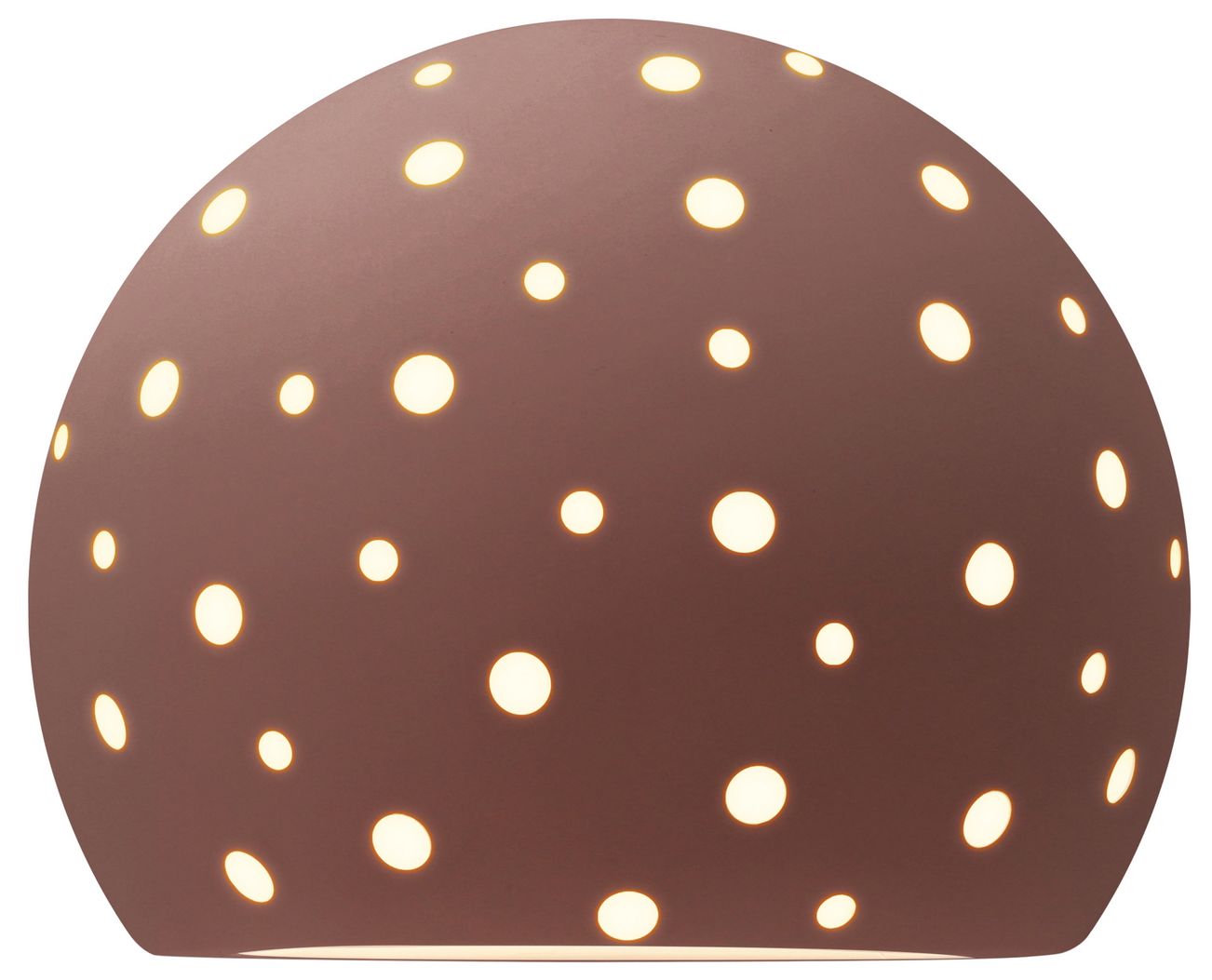 Perforated Globe 8" High Canyon Clay Wal