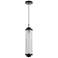 Peri 6" Wide Matte Black Finish Pendant w/ Clear Shade