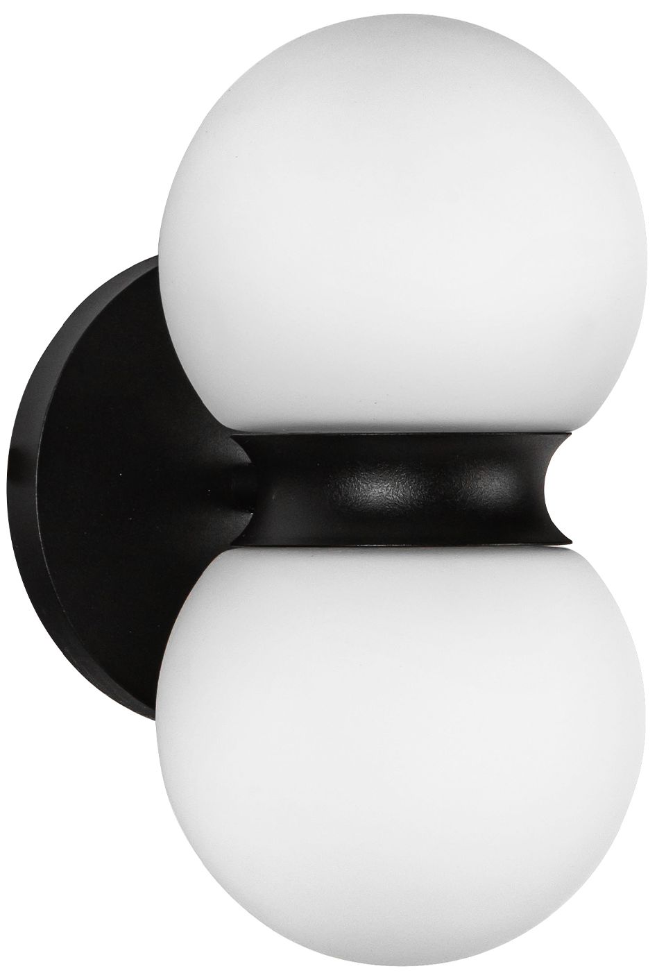 Image 2 Peri 9-in 1 Light Black/Opal Glass Integrated LED Outdoor Wall 11W Kuzco more views