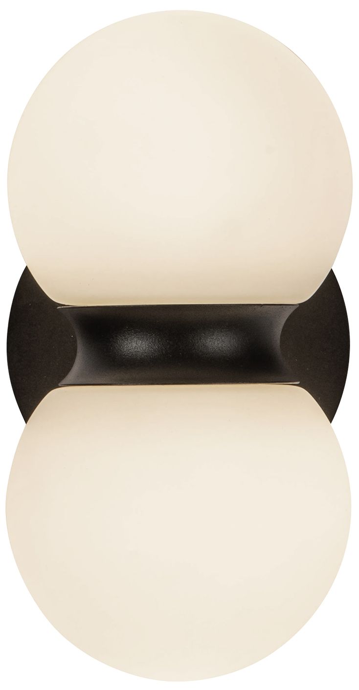 Image 3 Peri 9-in 1 Light Black/Opal Glass Integrated LED Outdoor Wall 11W Kuzco more views