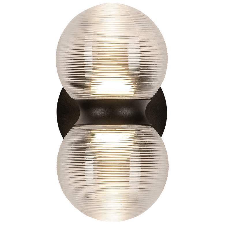 Image 3 Peri 9" High Matte Black LED Outdoor Wall Light more views