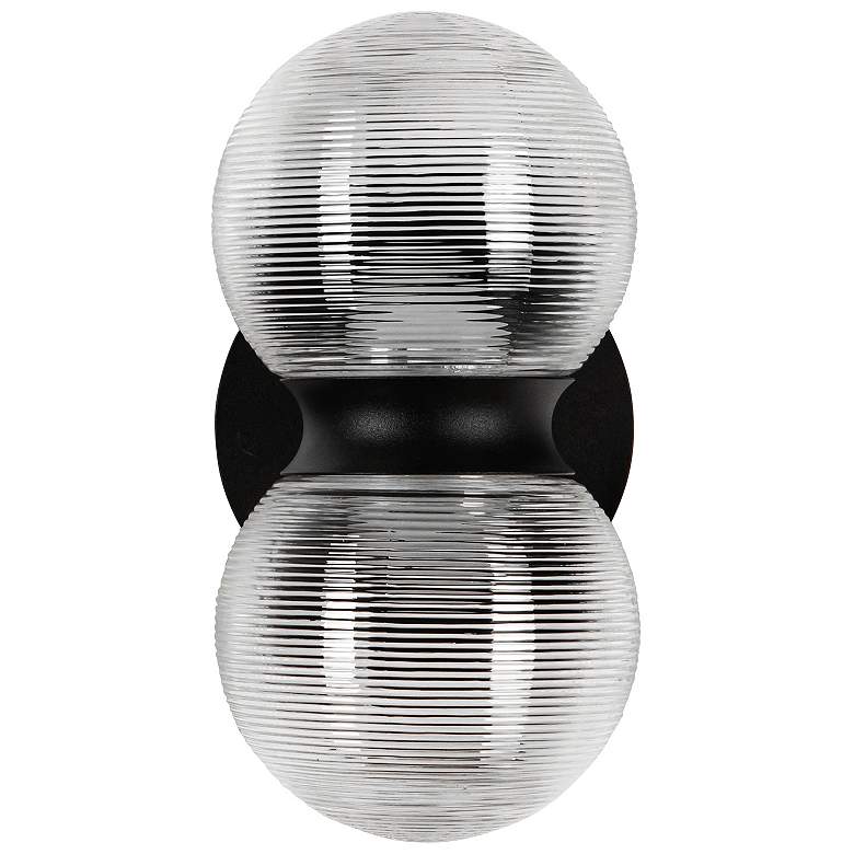 Image 4 Peri 9" High Matte Black LED Outdoor Wall Light more views