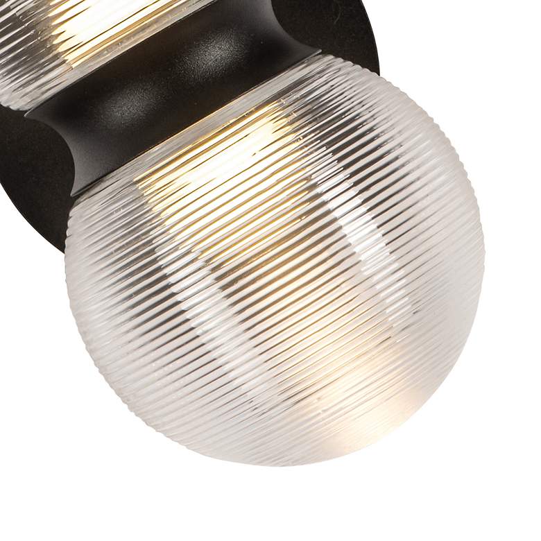 Image 5 Peri 9" High Matte Black LED Outdoor Wall Light more views