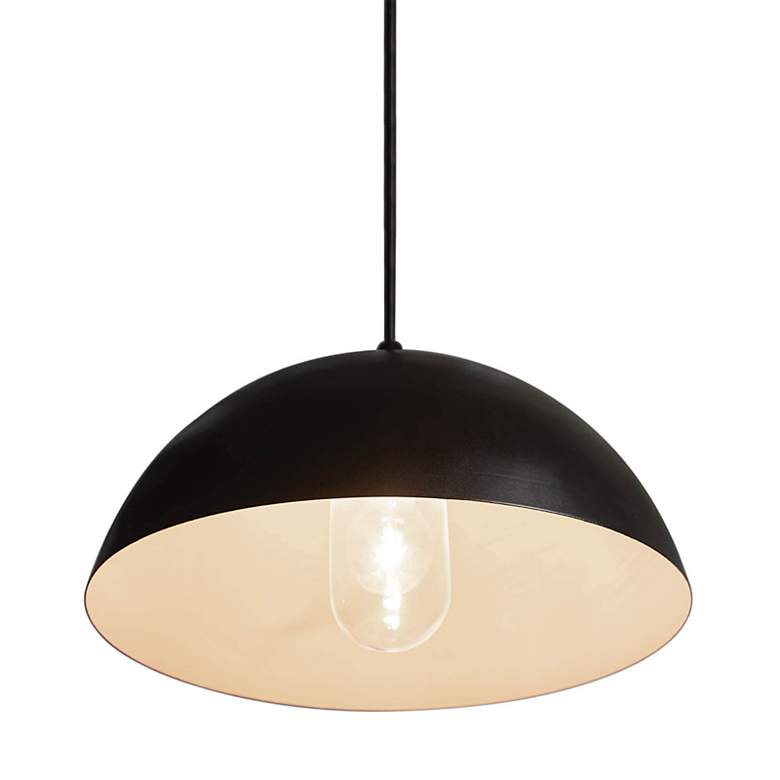 Image 3 Peridot 16 1/4" High Black Outdoor Hanging Light more views