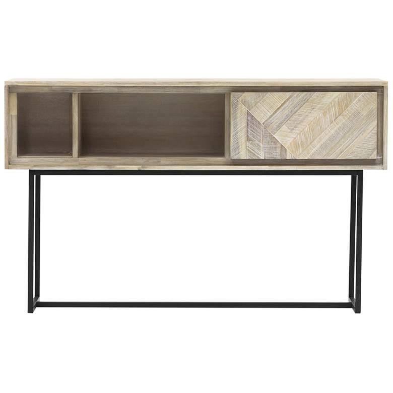 Image 1 Peridot Console Table with 1 Drawer in Natural Acacia Wood