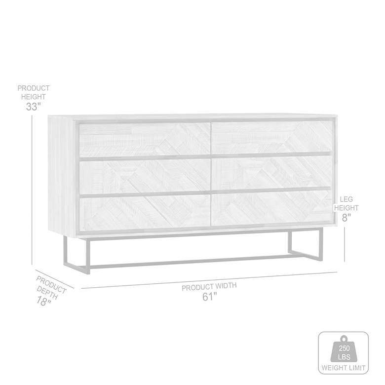Image 7 Peridot Dresser with 6 Drawers in Natural Acacia Wood more views