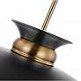 6_Perkins 19 3/4" Wide Burnished Brass and Black Pendant Light more views
