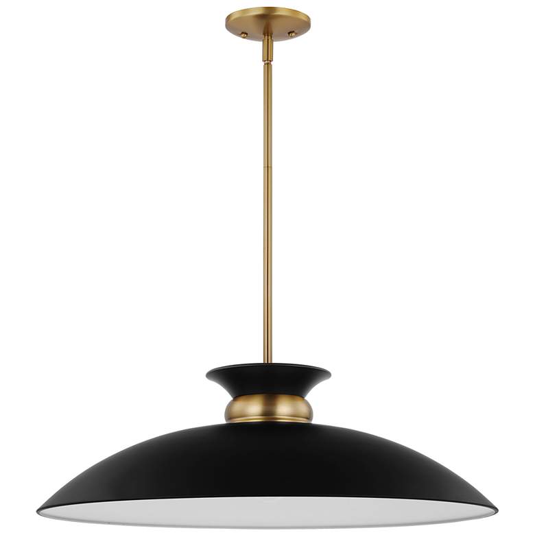 Image 2 Perkins 24" Wide Burnished Brass Pendant Light