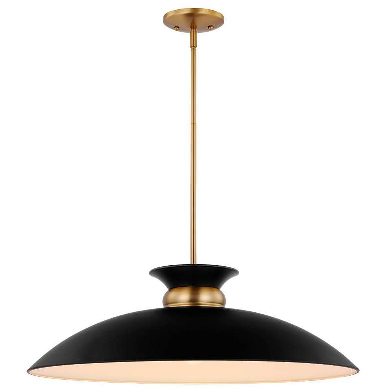Image 3 Perkins 24" Wide Burnished Brass Pendant Light more views