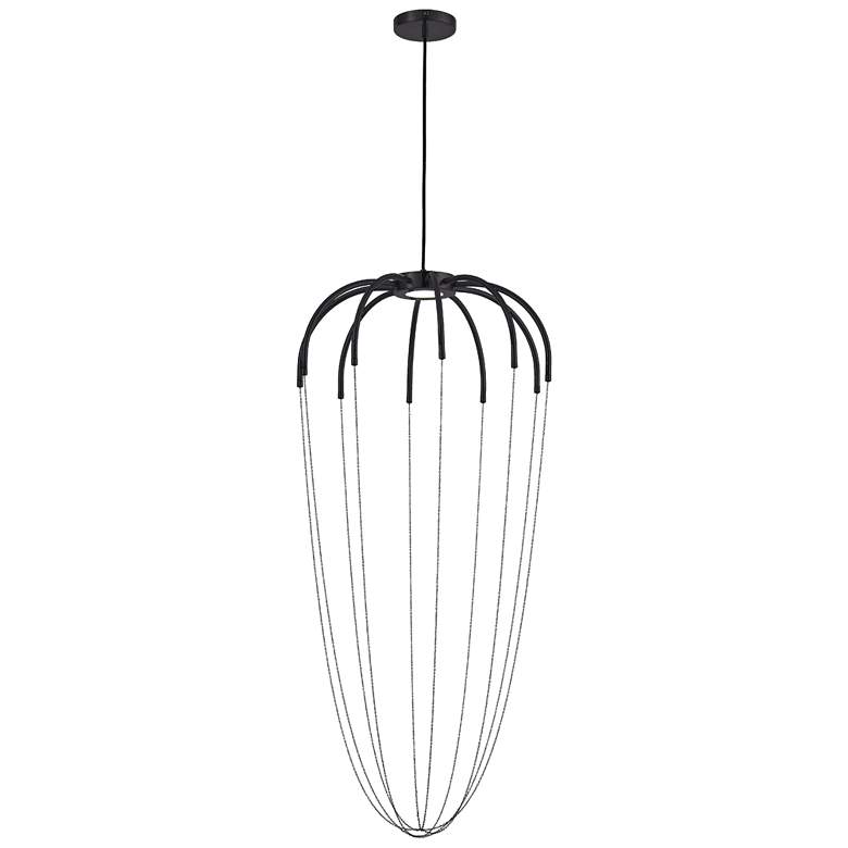 Image 1 Perla 20.25" Wide Matte Black 20W Pendant