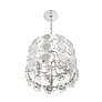 Thumbnail2 of Perrene 12" Wide Chrome Crystal 3-Light Mini Chandelier more views