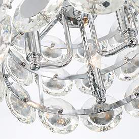 Image3 of Perrene 12" Wide Chrome Crystal 3-Light Mini Chandelier more views