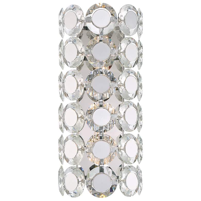 Image 1 Perrene 19 In. x 8.50 In. 2 Light Wall Sconce in Chrome