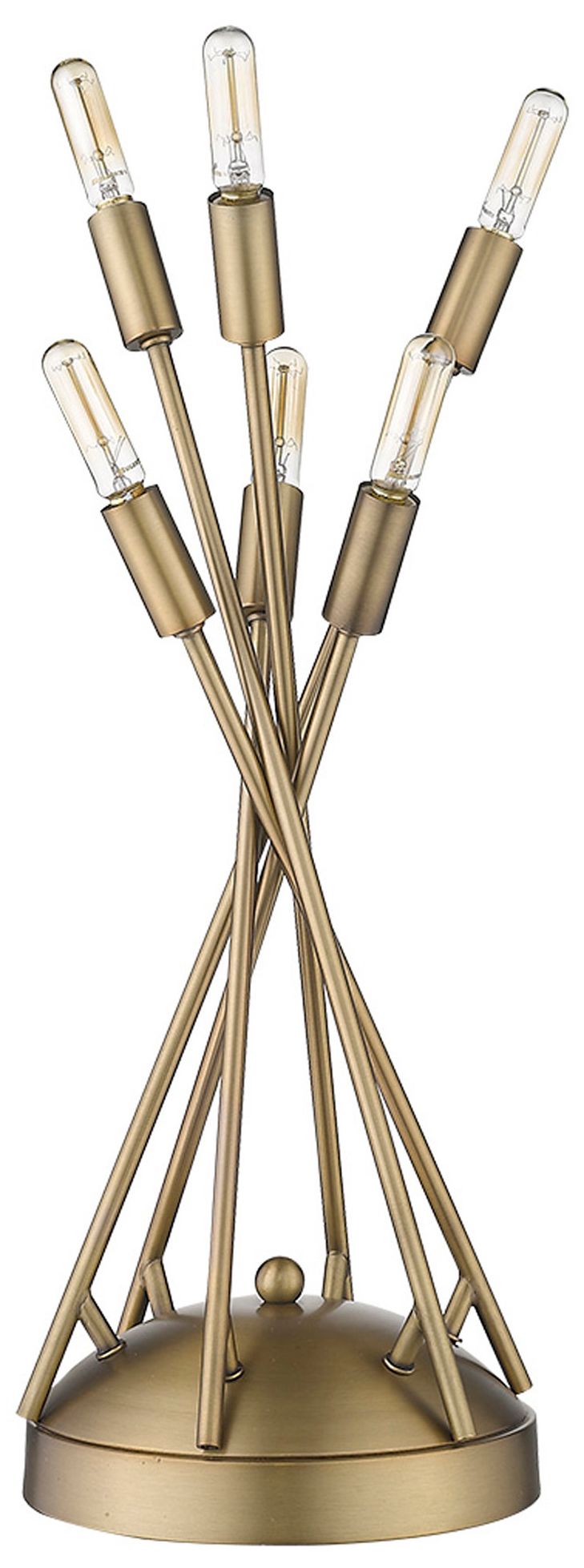 Image 2 Perret 6-Light Aged Brass Table Lamp more views