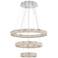 Perriello 27 1/2" Wide Crystal Ring LED Chandelier by Inspire Me Home