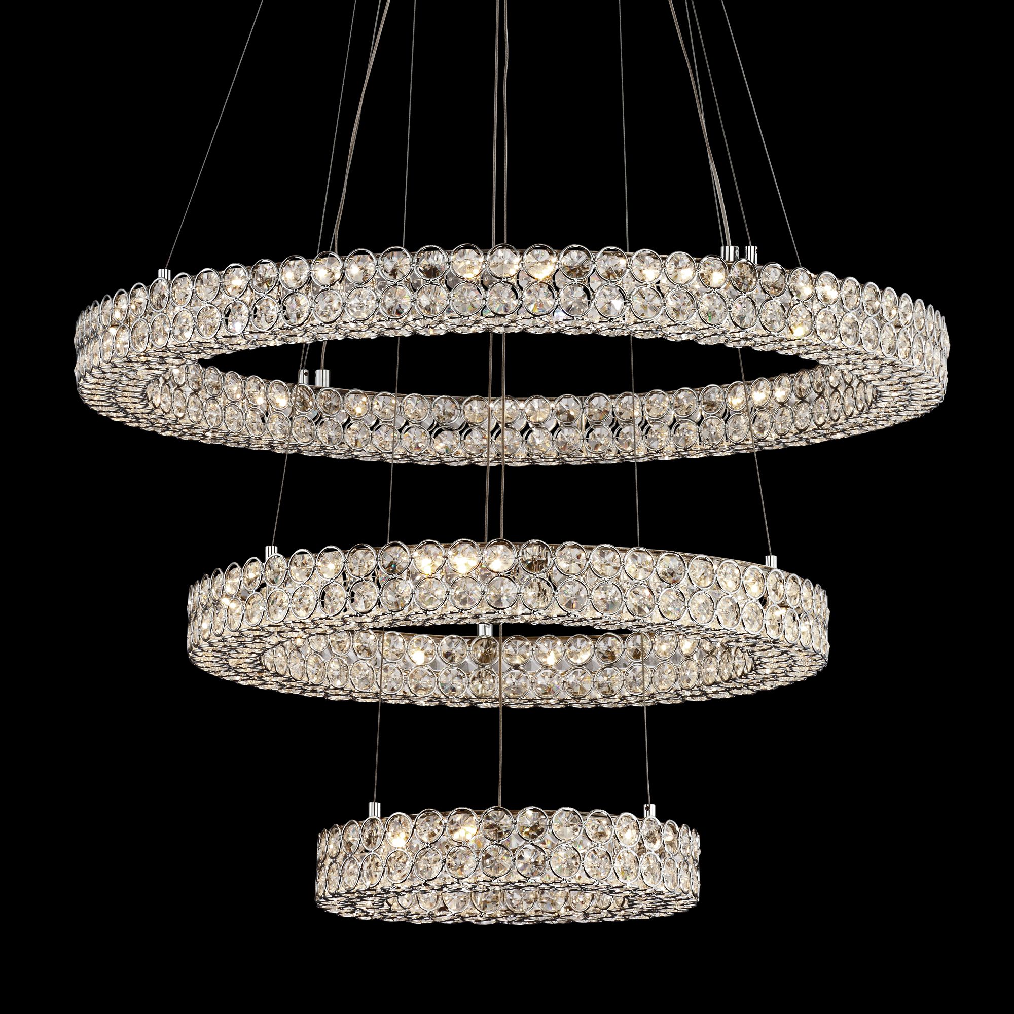 ring chandelier crystal