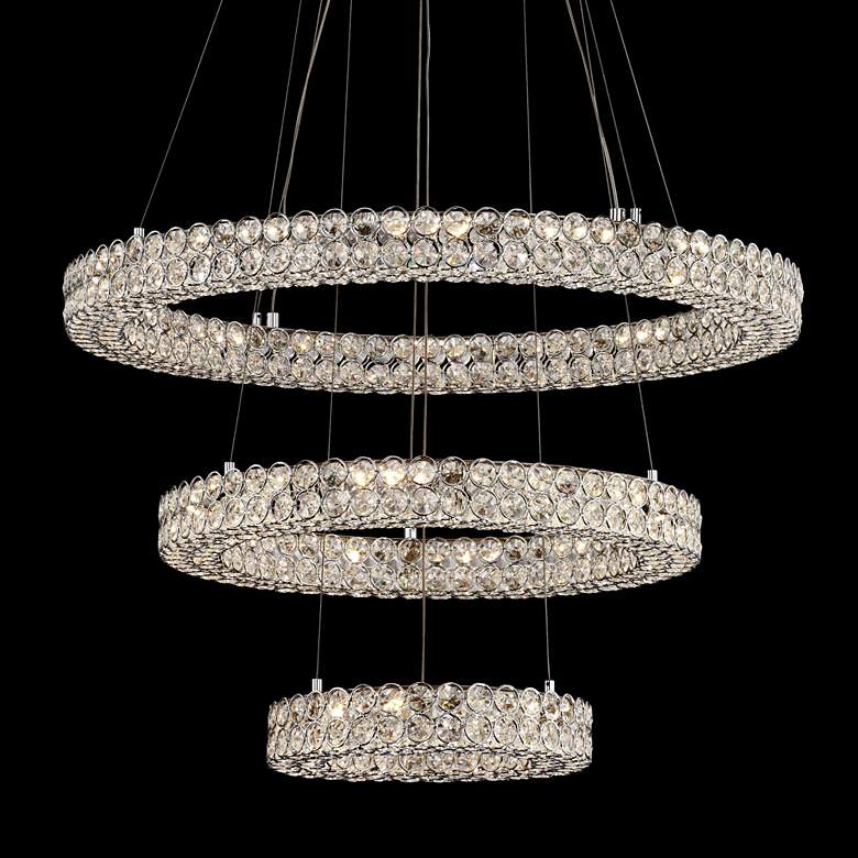 Perriello 27 1/2&quot; Wide Crystal Ring LED Chandelier by Inspire Me Home