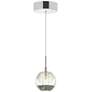 Perrier 1 Light Down Mini Pendant With Chrome Finish