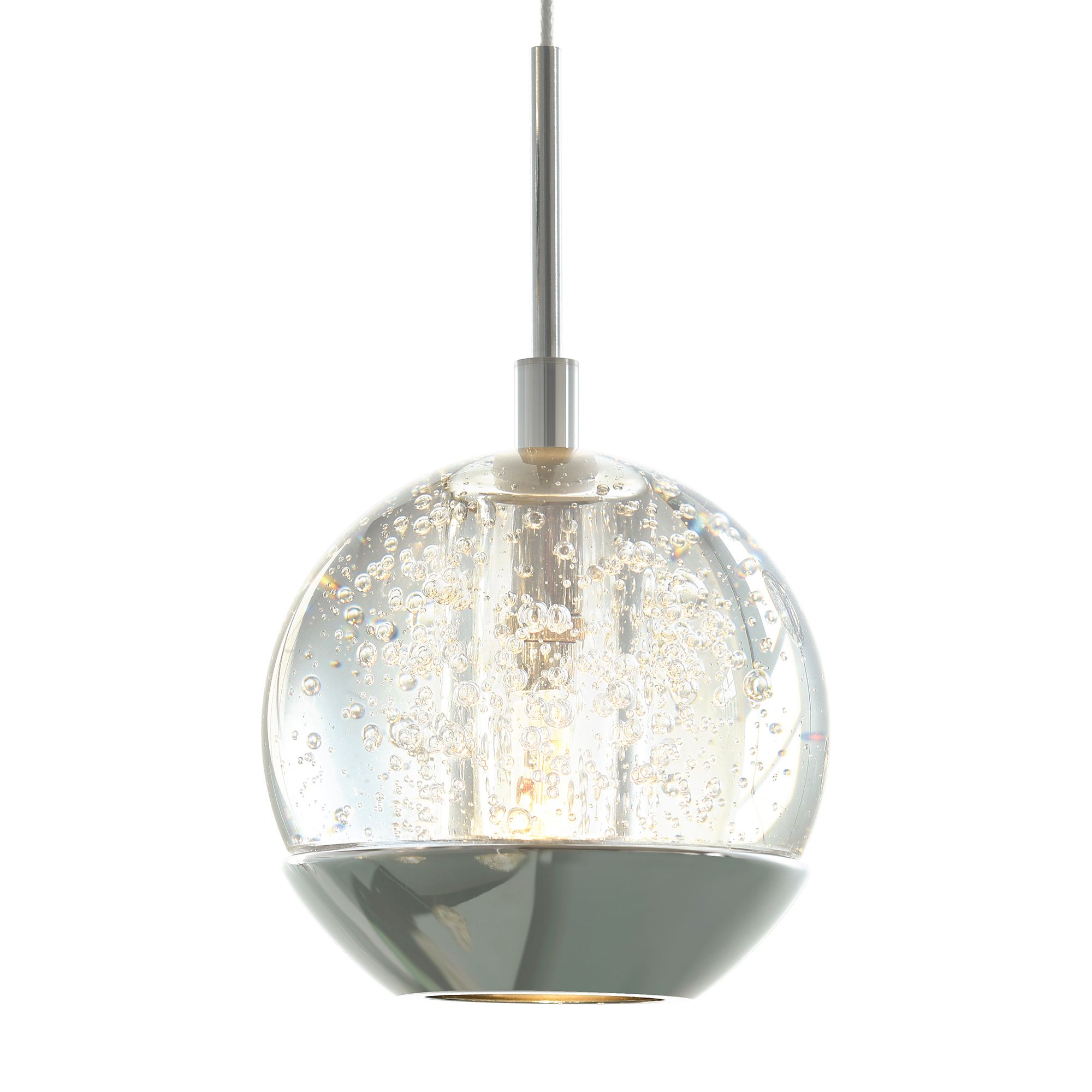 Image 2 Perrier 1 Light Down Mini Pendant With Chrome Finish more views