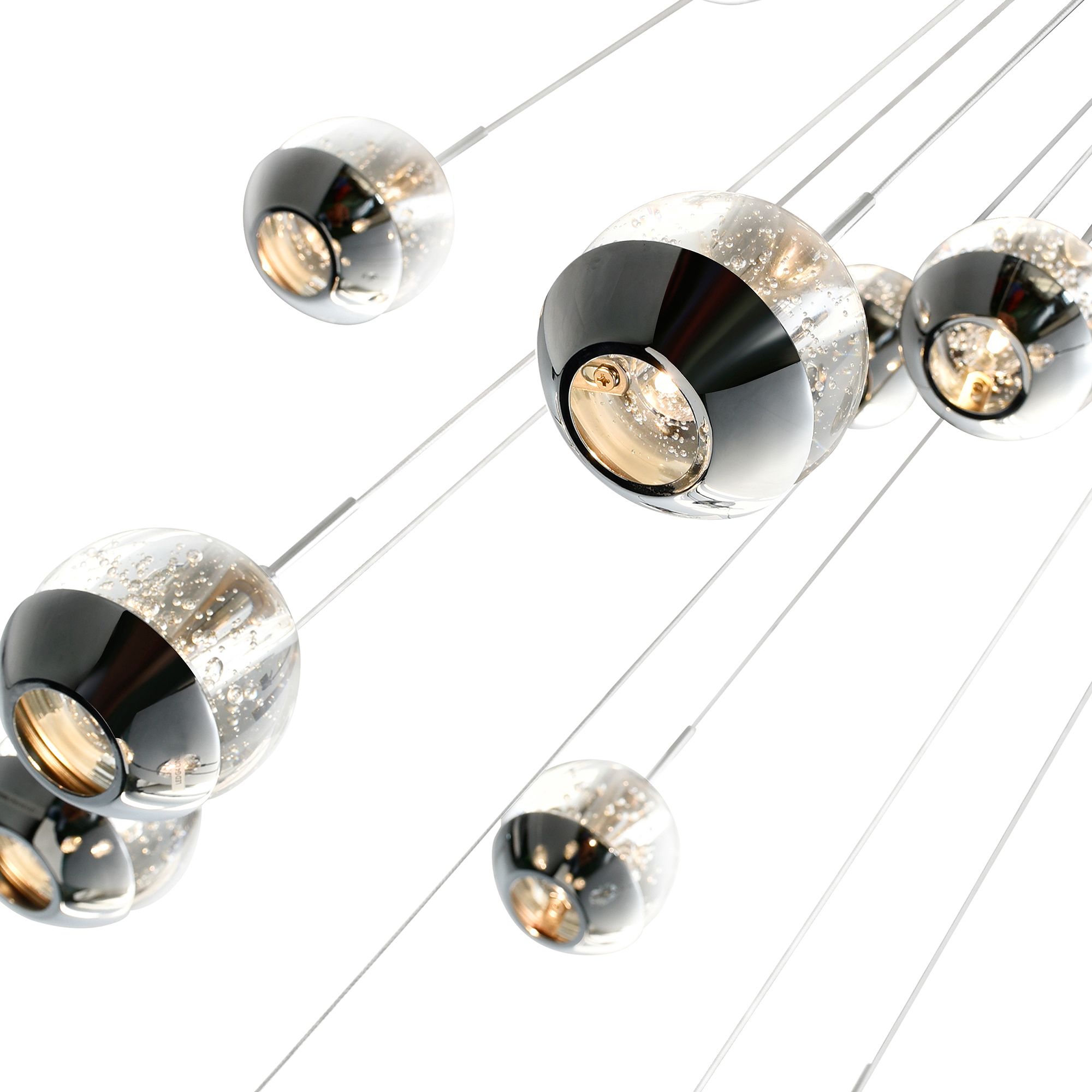 Image 3 Perrier 13 Light Multi Light Pendant With Chrome Finish more views