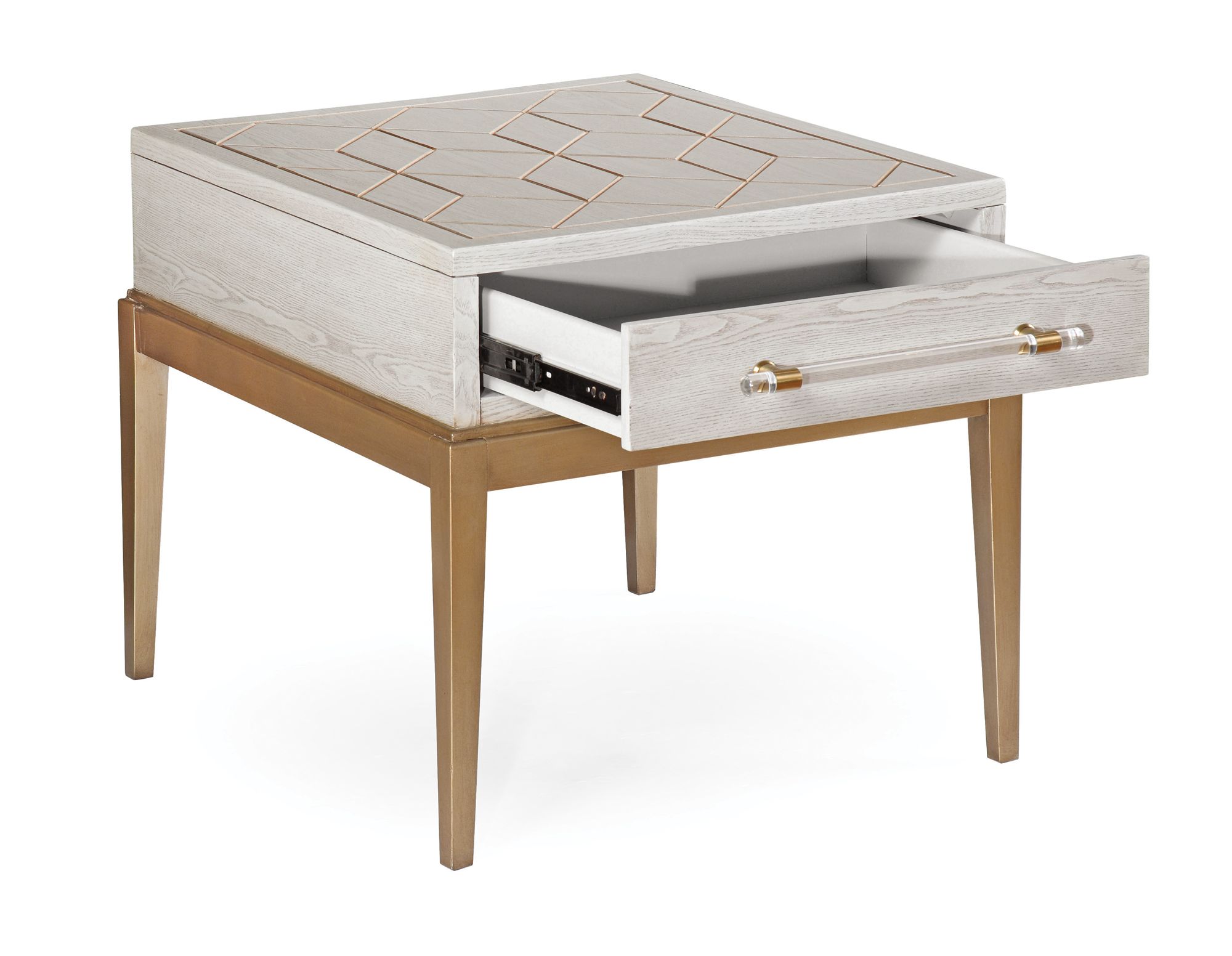 Image 5 Perrine 24" Soft White Wooden End Table more views