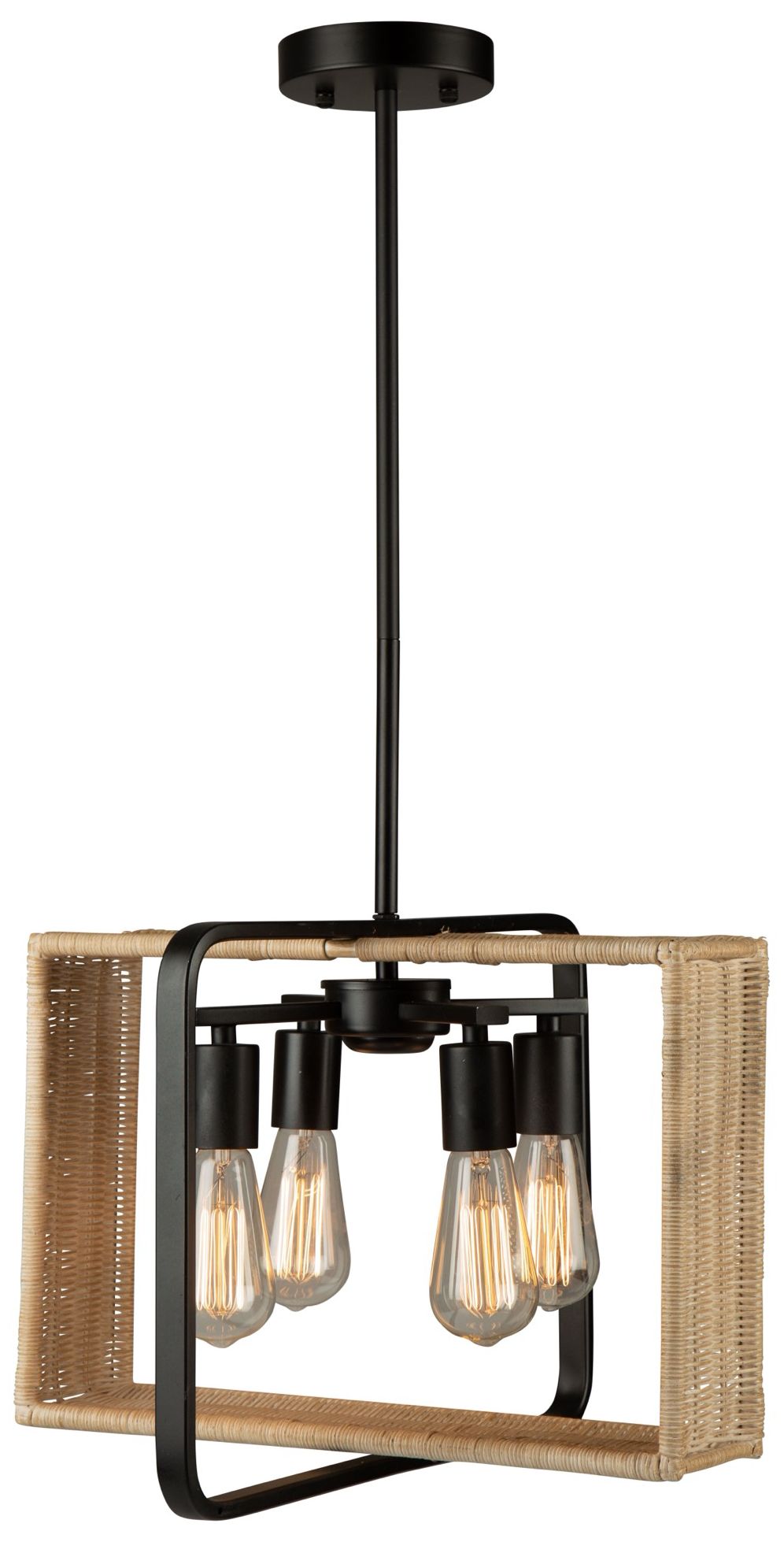 Thumbnail3 of Perris 4 Light Pendant Black more views