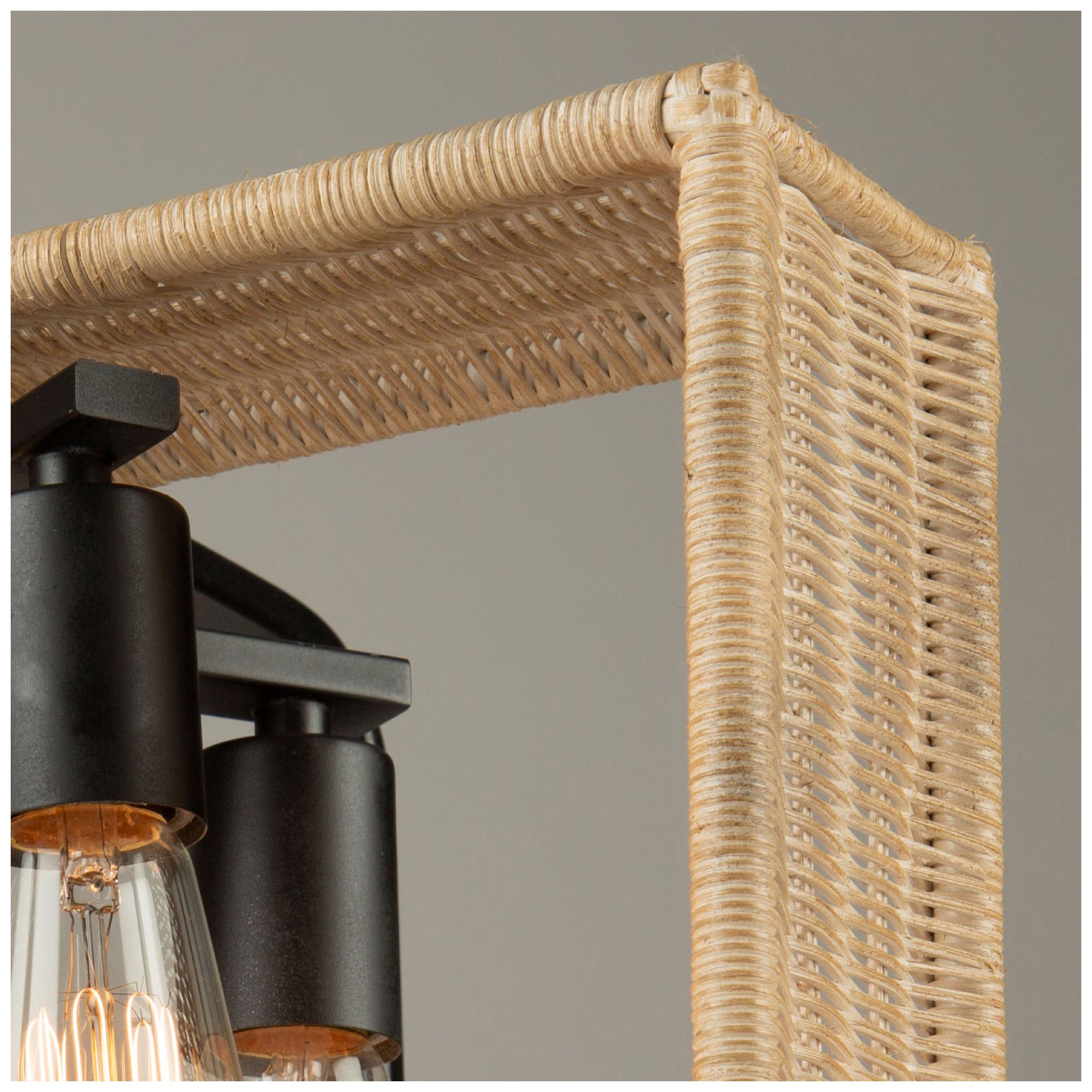 Perris 4 Light Pendant Black