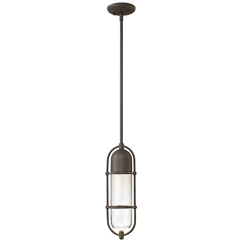 Image 1 Perry 16"H Oil Rubbed Bronze Outdoor Hanging Light