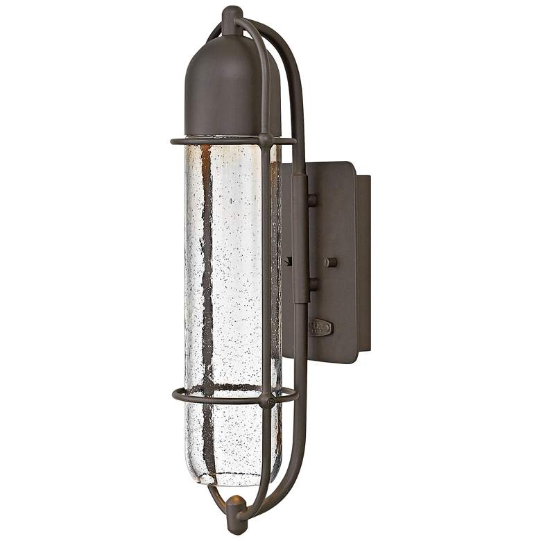 Image 1 Perry 19 3/4 inch High Oil-Rubbed Bronze Outdoor Wall Light