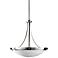 Perry 22 3/4" Wide Brushed Steel Bowl Chandelier