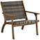 Perry 27 1/2" Wide Gray Wood Outdoor Armchair