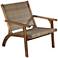Perry 27 3/4" Wide Natural Wood Outdoor Armchair