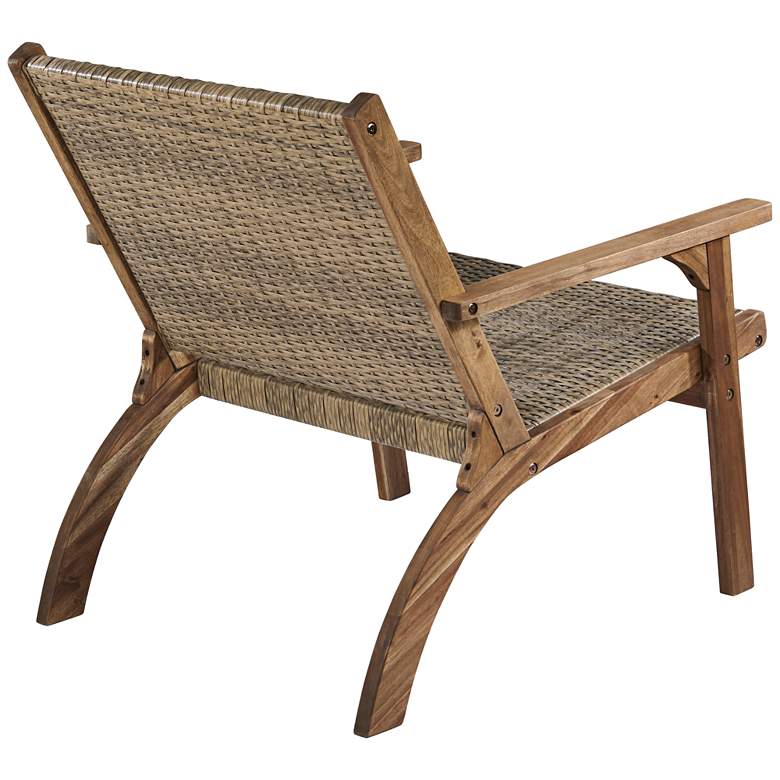 Image 7 Perry 27 3/4" Wide Natural Wood Outdoor Armchair more views