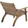 Perry 27 3/4" Wide Natural Wood Outdoor Armchair in scene