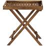 Thumbnail4 of Perry 27" Wide Natural Wood Outdoor Folding Tray more views