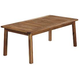 Image3 of Perry 43 1/4" Wide Wood Outdoor Coffee Table