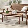 Perry 43 1/4" Wide Wood Outdoor Coffee Table in scene