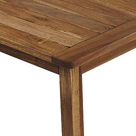 Image4 of Perry 43 1/4" Wide Wood Outdoor Coffee Table more views