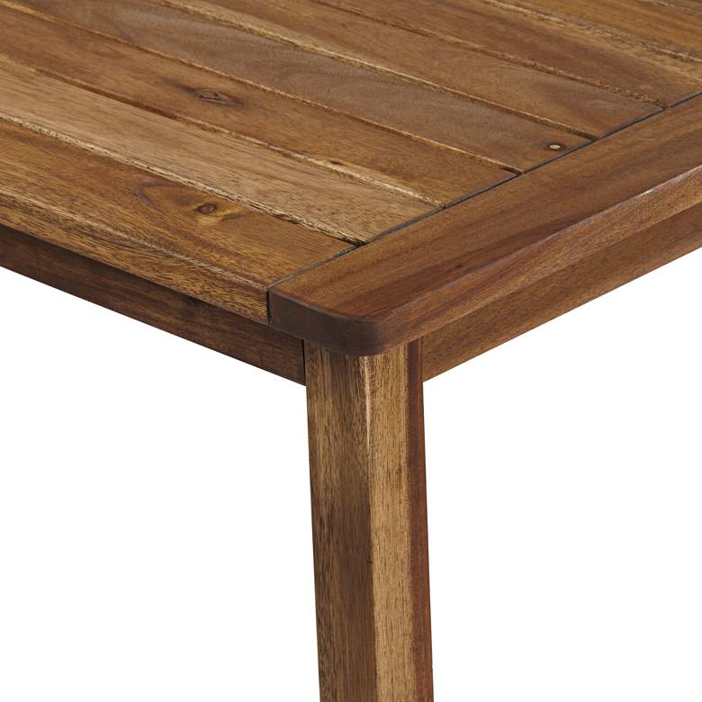 Image 4 Perry 43 1/4 inch Wide Wood Outdoor Coffee Table more views