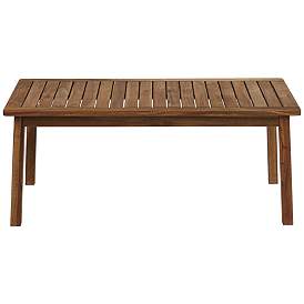 Image5 of Perry 43 1/4" Wide Wood Outdoor Coffee Table more views
