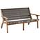 Perry 52 3/4" Wide Gray Wood Outdoor Sofa