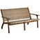 Perry 55 1/4" Wide Natural Wood Outdoor Sofa